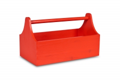 Narzędziownik - nosidło drewniany 34x18x20,5 cm Pure red