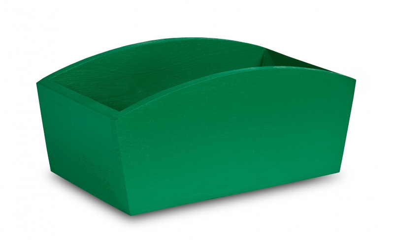 Doniczka drewniana 24x13x10,5 cm Mint green